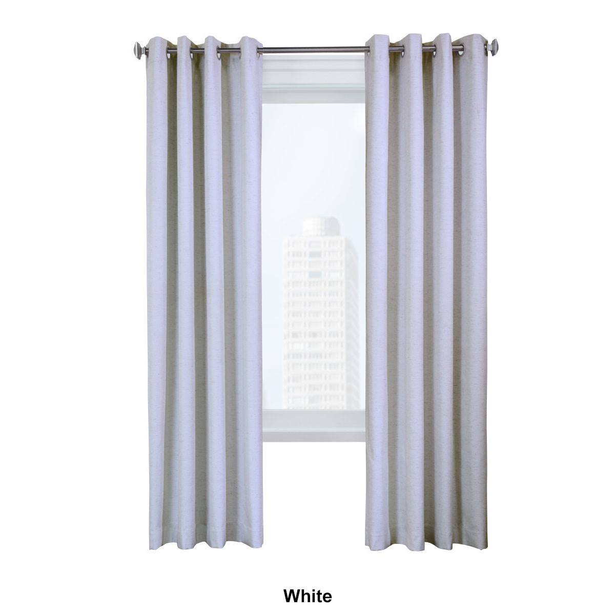 Thermaplus(tm) Ventura Grommet Curtain Panel Pair - 52 Width