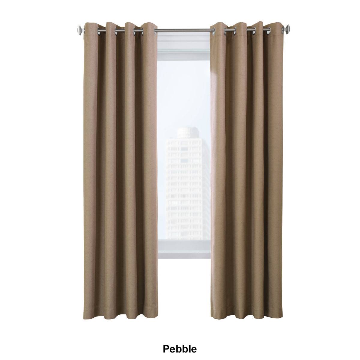 Thermaplus(tm) Ventura Grommet Curtain Panel Pair - 52 Width