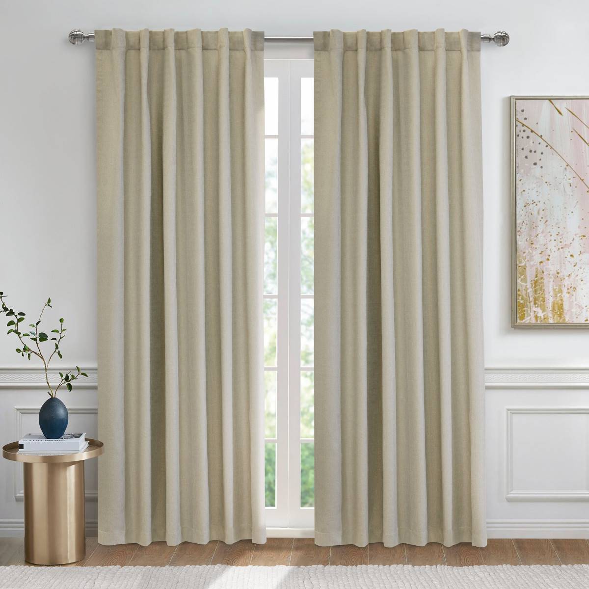 Thermaplus(tm) Baxter Back Tab Curtain Panel