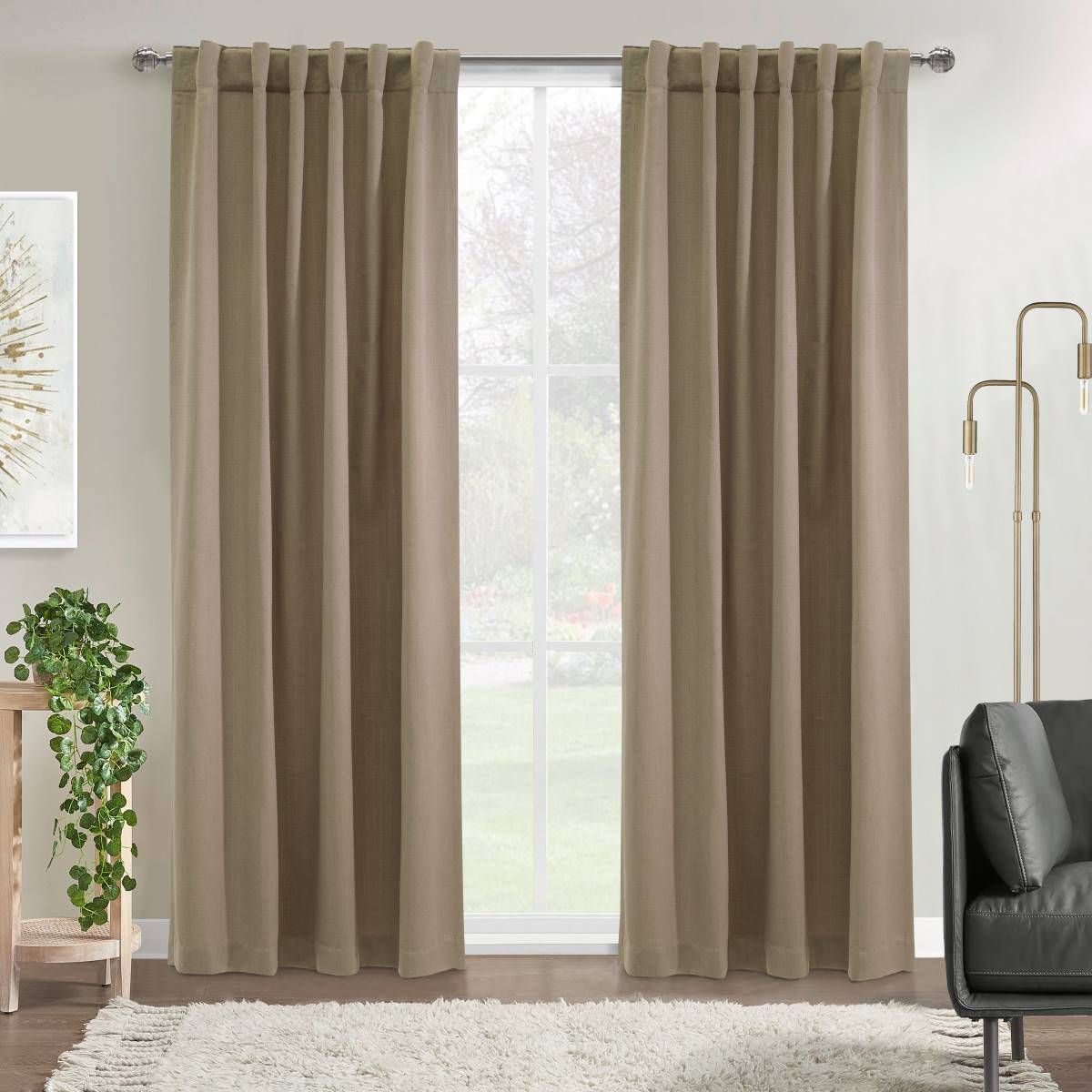 Habitat Mulberry Back Tab Curtain Panel