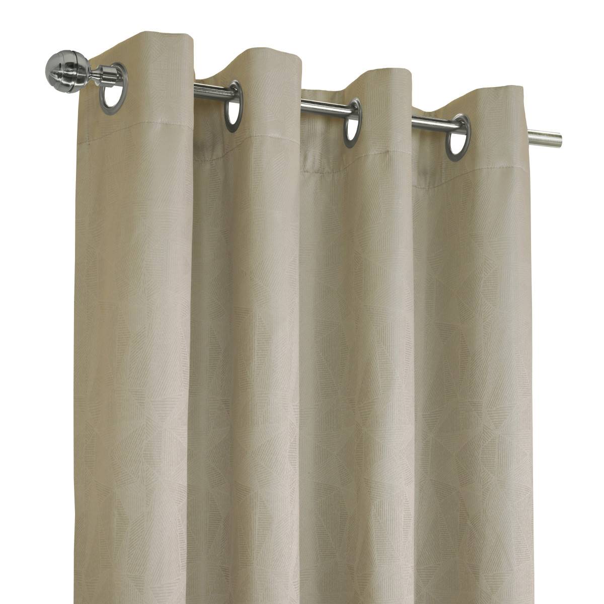 Thermaplus(tm) Ethan Jacquard Grommet Curtain Panel