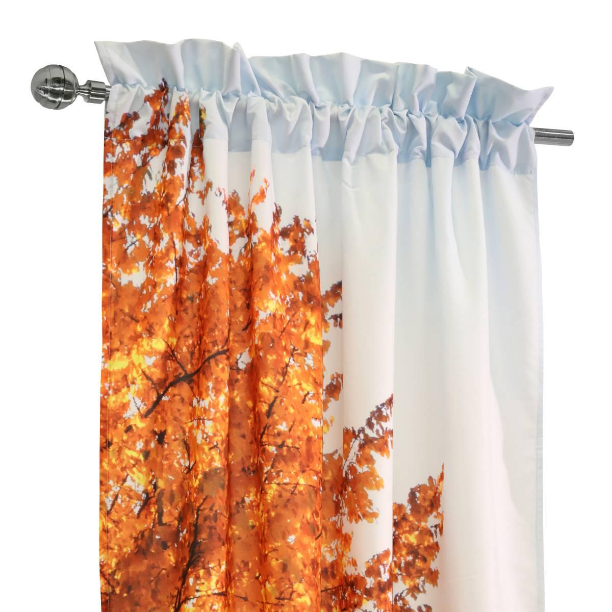 Habitat Photo Reel Fall Tree Curtain Panel Pair