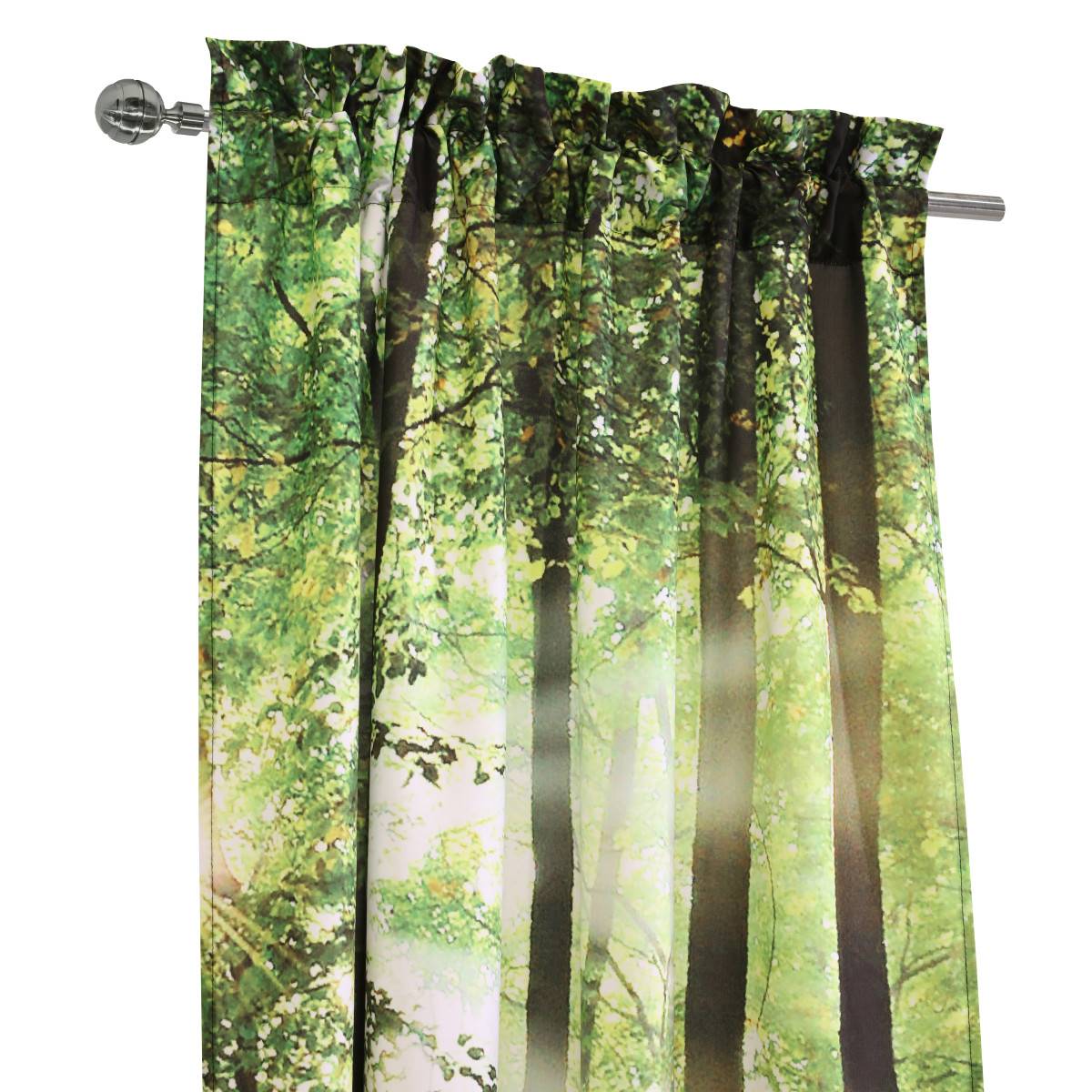 Habitat Photo Reel Forest Trees Curtain Panel Pair