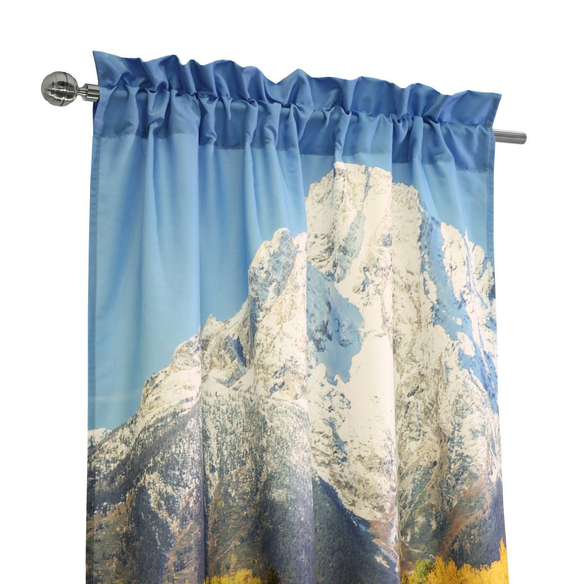 Habitat Photo Reel Mountains Curtain Panel Pair