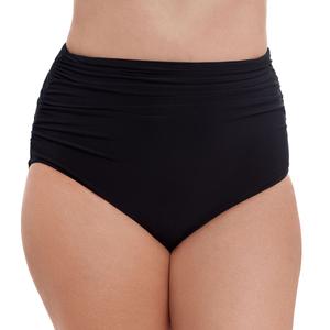 Womens Trimshaper High Waist Shirred Swim Bottoms