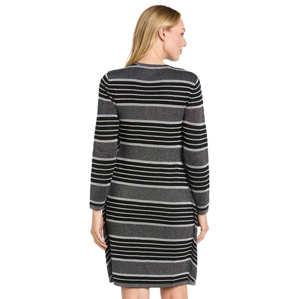 Womens R&M Richards Long Sleeve Stripe Sweater Dress alternate view