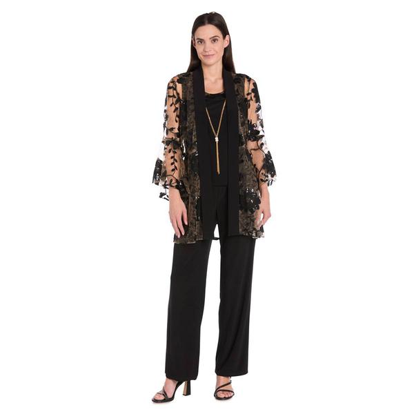 Womens R&M Richards 3pc. Floral Bell Sleeve Pants Set