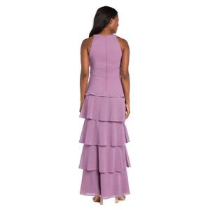 Womens R&M Richards Tiered Bead Waist Evening Gown alternate view