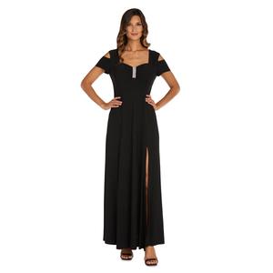 Womens R&M Richards Diamante Detail Evening Maxi Gown