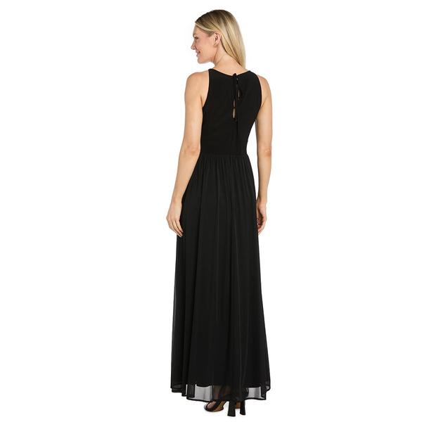 Womens R&M Richards Sleeveless Rhinestone Waist Gown alternate view