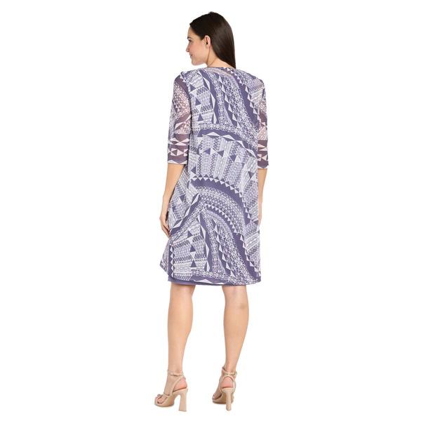 Petite R&M Richards Lavender Daytime Jacket Dress alternate view
