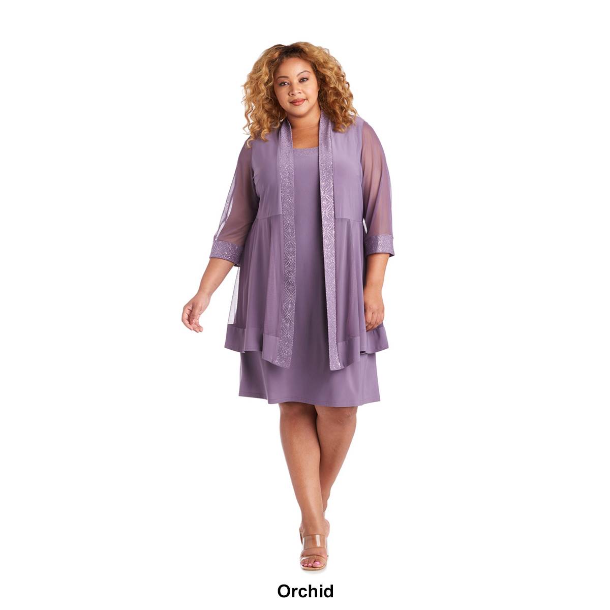 Plus Size R&M Richards Shift Dress And Jacket