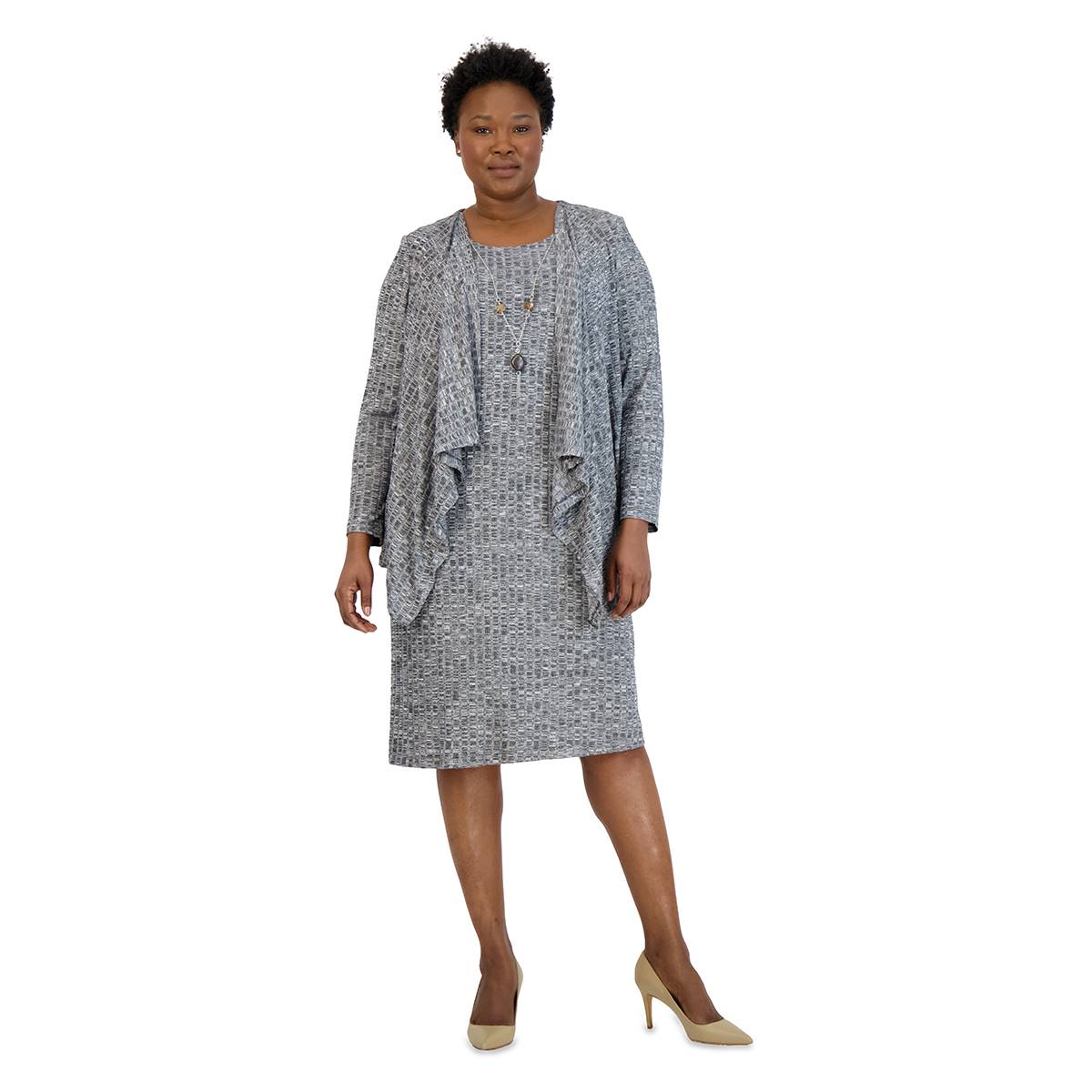 Plus Size R&M Richards Cascade Jacket And Dress