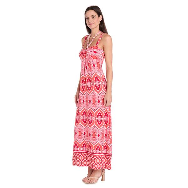 Womens R&M Richards Coral & Pink Maxi Dress alternate view