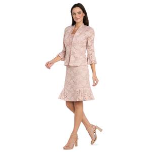 Petite R&M Richards Floral Lace Jacket Dress