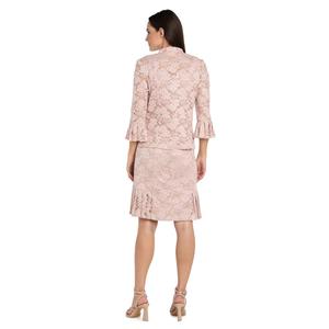Petite R&M Richards Floral Lace Jacket Dress alternate view
