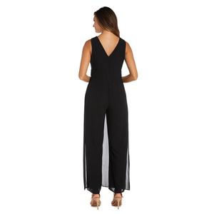 Petite R&M Richards Sleeveless Wrap Front Jumpsuit alternate view