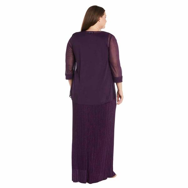 Plus Size R&M Richards 3/4 Sleeve Empire Waist Jacket Dress alternate view