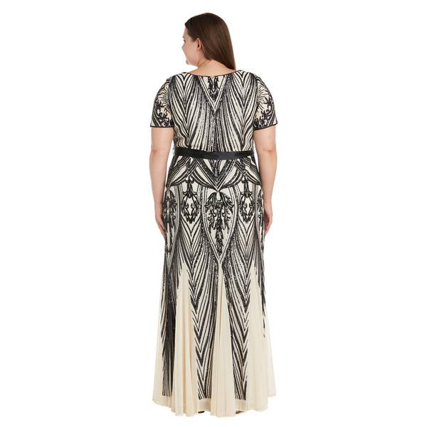 Plus Size R&M Richards Sweetheart Neck Embellished Evening Gown alternate view
