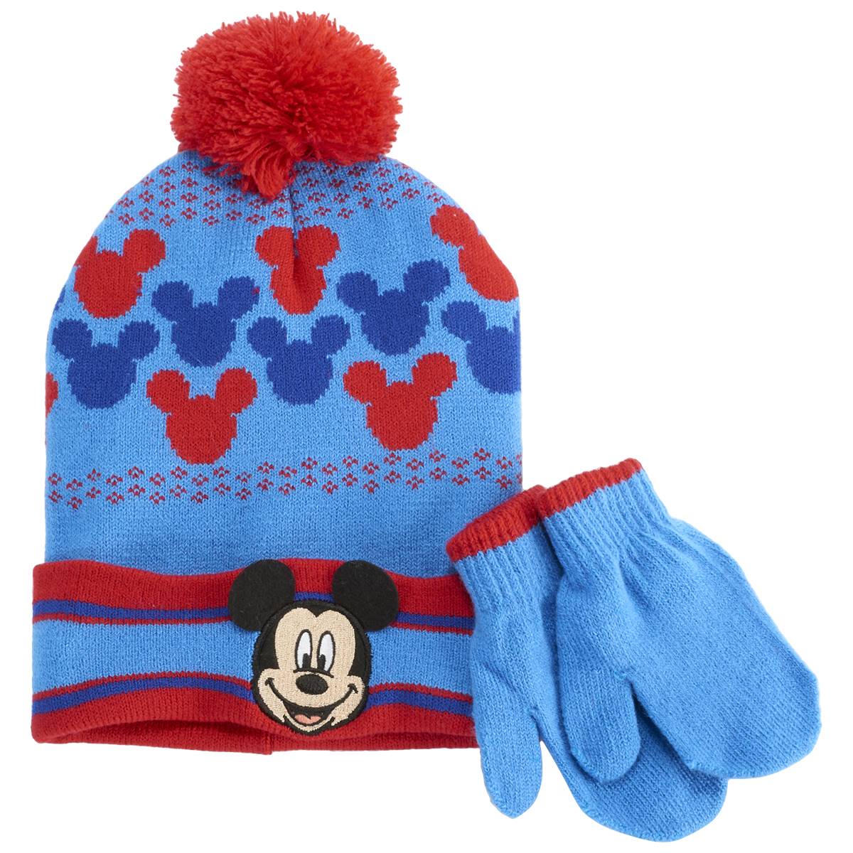 Baby Boy Disney(R) Mickey Mouse Hat & Mittens