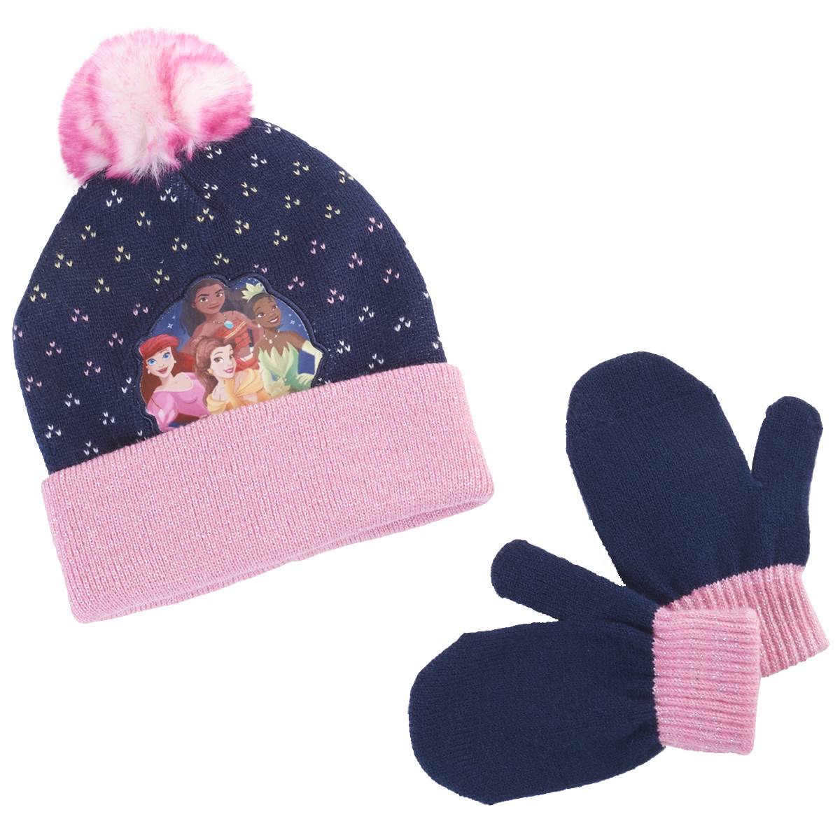 Toddler Girl Disney(R) 2pc. Princess Hat & Mittens Set