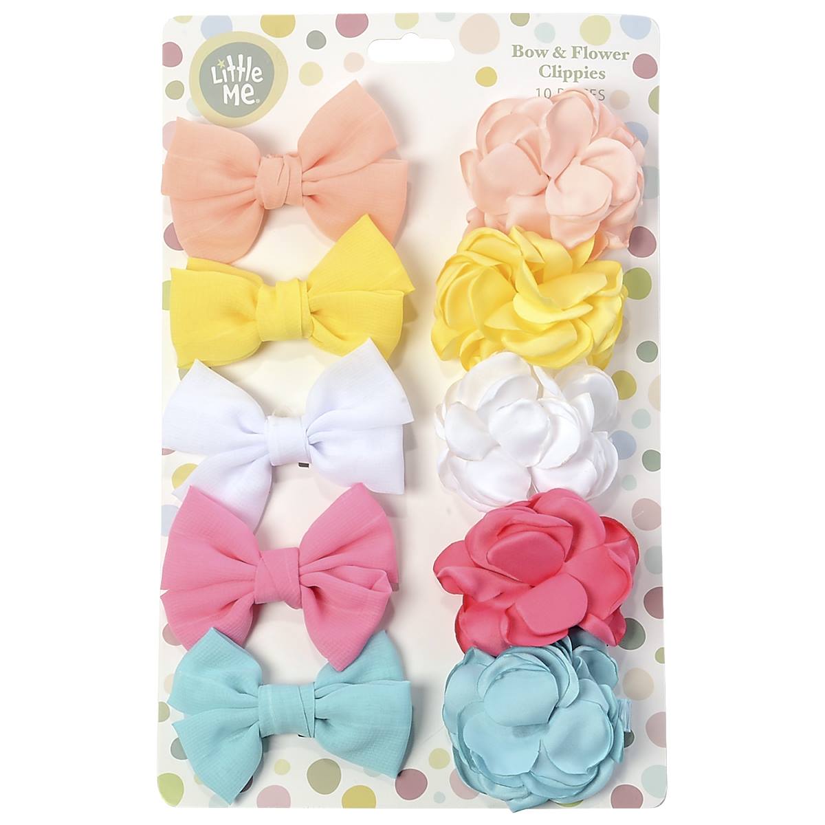 Baby Girl Little Me 10pc. Bow Flower Hair Clippies