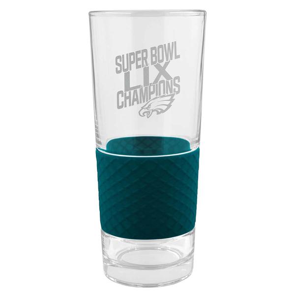 NFL Eagles Big Game Score Glass