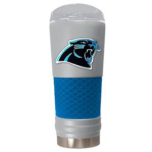 NFL Carolina Panthers DRAFT Powder Coated Stainless Steel Tumbler
