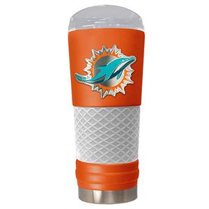 NFL Miami Dolphins DRAFT Orange/Grey Stainless Steel Tumbler