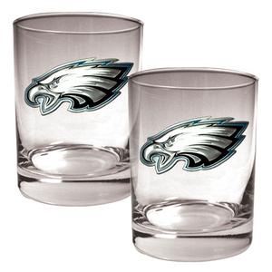 NFL Philadelphia Eagles 2pc. 14oz. Rocks Glass Set