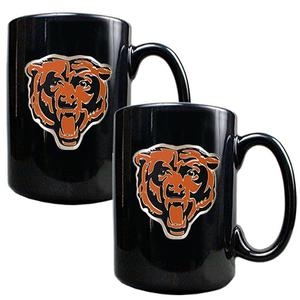 NFL Chicago Bears 2pc. Coffee Mug Set - Black