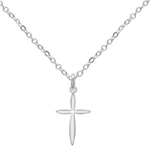Marsala 18in. Sterling Silver Cross Pendant Necklace