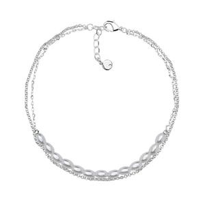 Barefootsies Simulated Pearl 2 Strand Anklet