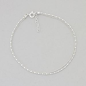 Barefootsies Sterling Silver Double Ankle Bracelet