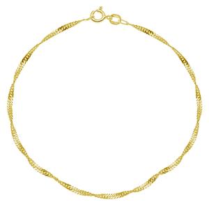 Barefootsies Singapore Ankle Bracelet with Gold over Sterling