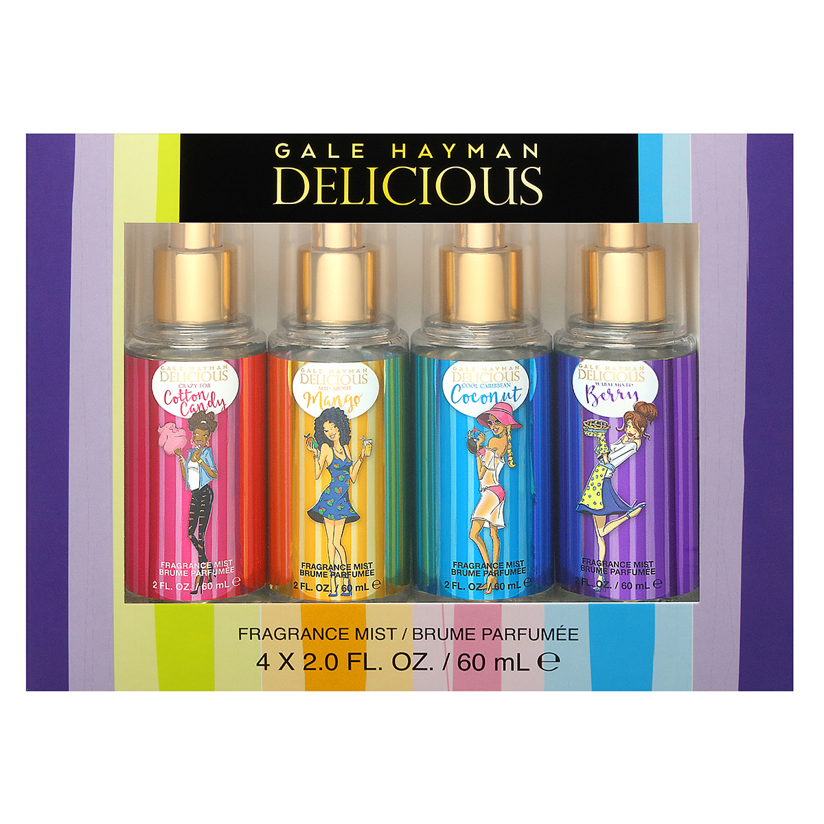 Gale Hayman Delicious Body Spray 4pc. Gift Set - Value $15.00