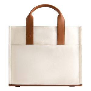 Tommy Bahama Solid Canvas Medium Tote w/ Leather Trim