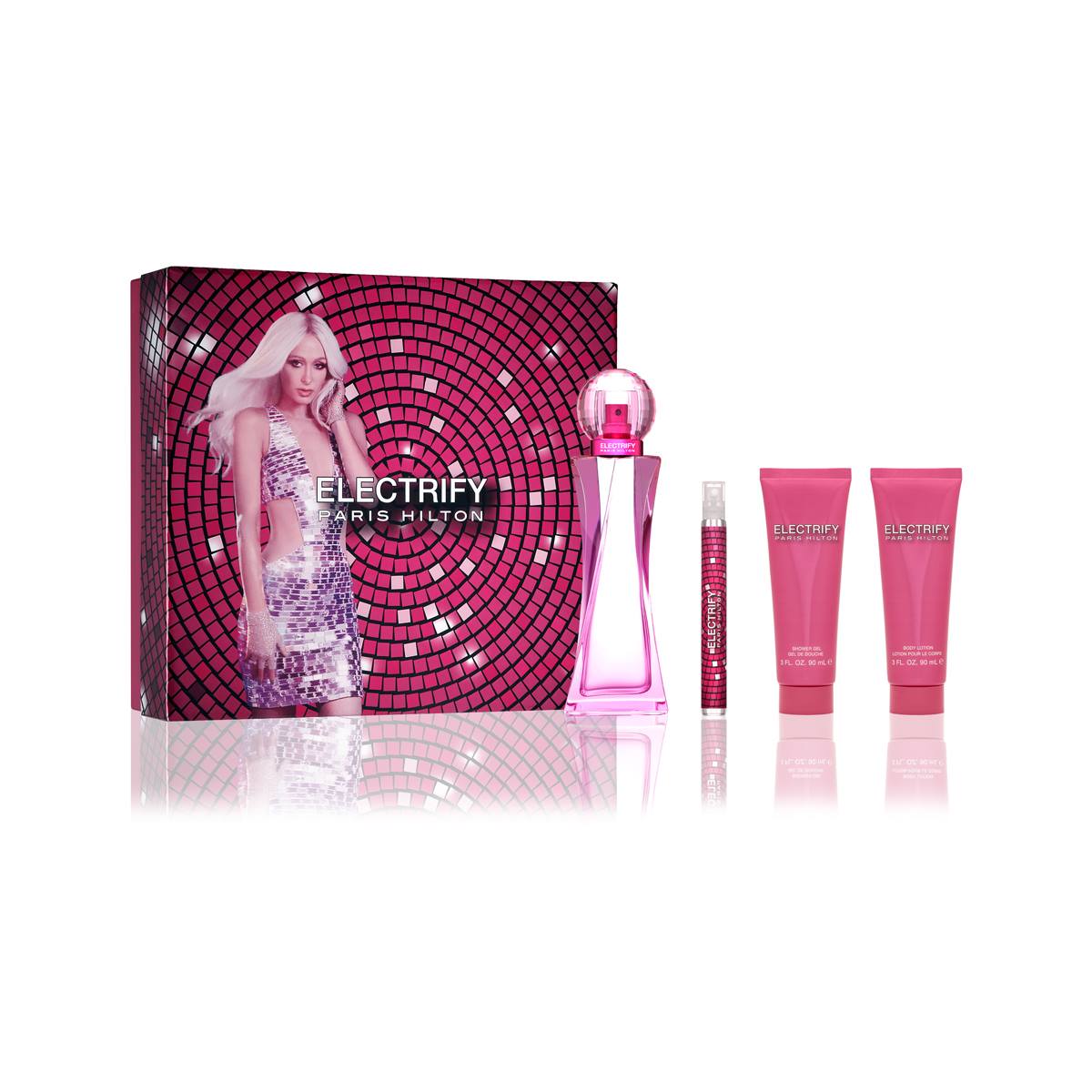 Paris Hilton Electrify Perfume 4pc. Gift Set - Value $65.00