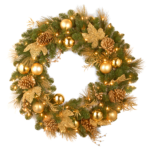 National Tree 24in. Decorative Collection Spruce Wreath