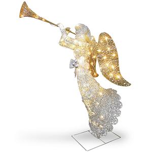 National Tree 4ft. Angel Decoration with Clear Lights