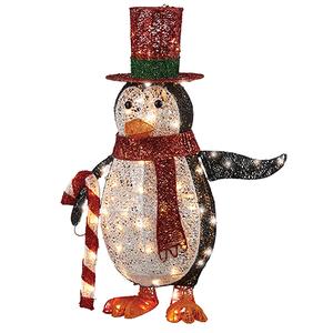 National Tree 3ft. Penguin with Pre-Lit LED Lights