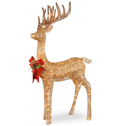 National Tree 4ft. Pre-Lit Standing Reindeer