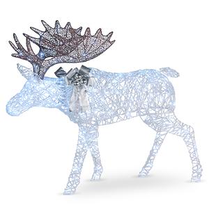National Tree 50in. Pre-Lit Moose Decoration