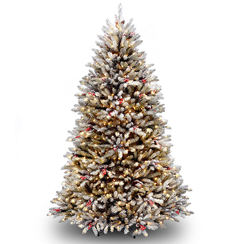 National Tree 6.5ft. Clear Pre-lit Dunhill(R) Fir Tree