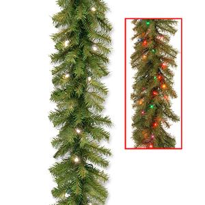 National Tree 9ft. Norwood Fir Dual Color(R) LED Garland