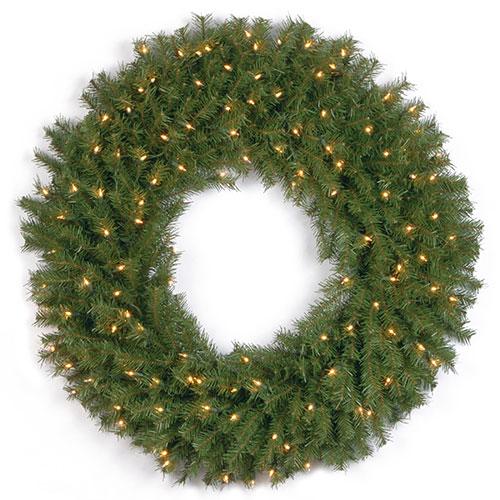 National Tree 36in. Pre-Lit Norwood Fir Wreath