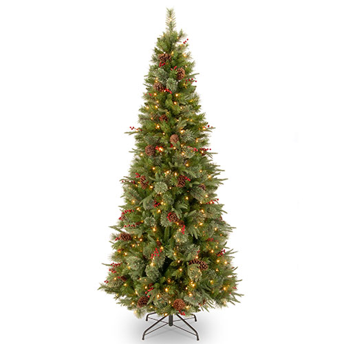 National Tree 7.5ft. Colonial Slim Tree W/ Clear Lights