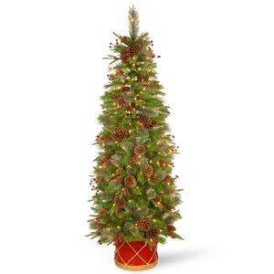 National Tree 6ft. Colonial Slim Half Christmas Tree