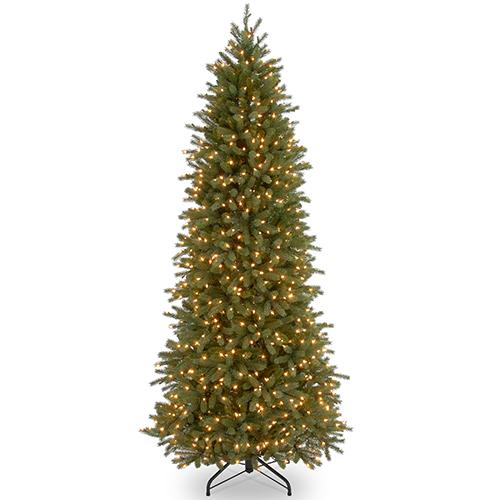 National Tree 7.5ft. Pre-Lit Jersey Fraser Fir Pencil Slim Tree