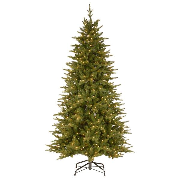 National Tree 7.5ft. Saratoga Spruce Slim Christmas Tree